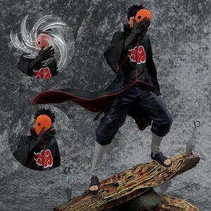28cm Naruto Anime Figure Obito Uchiha Tobi Head Changeable Action Figurine Pvc